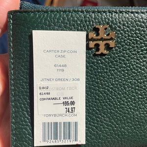 Tory Burch Carter Zip coin Card case